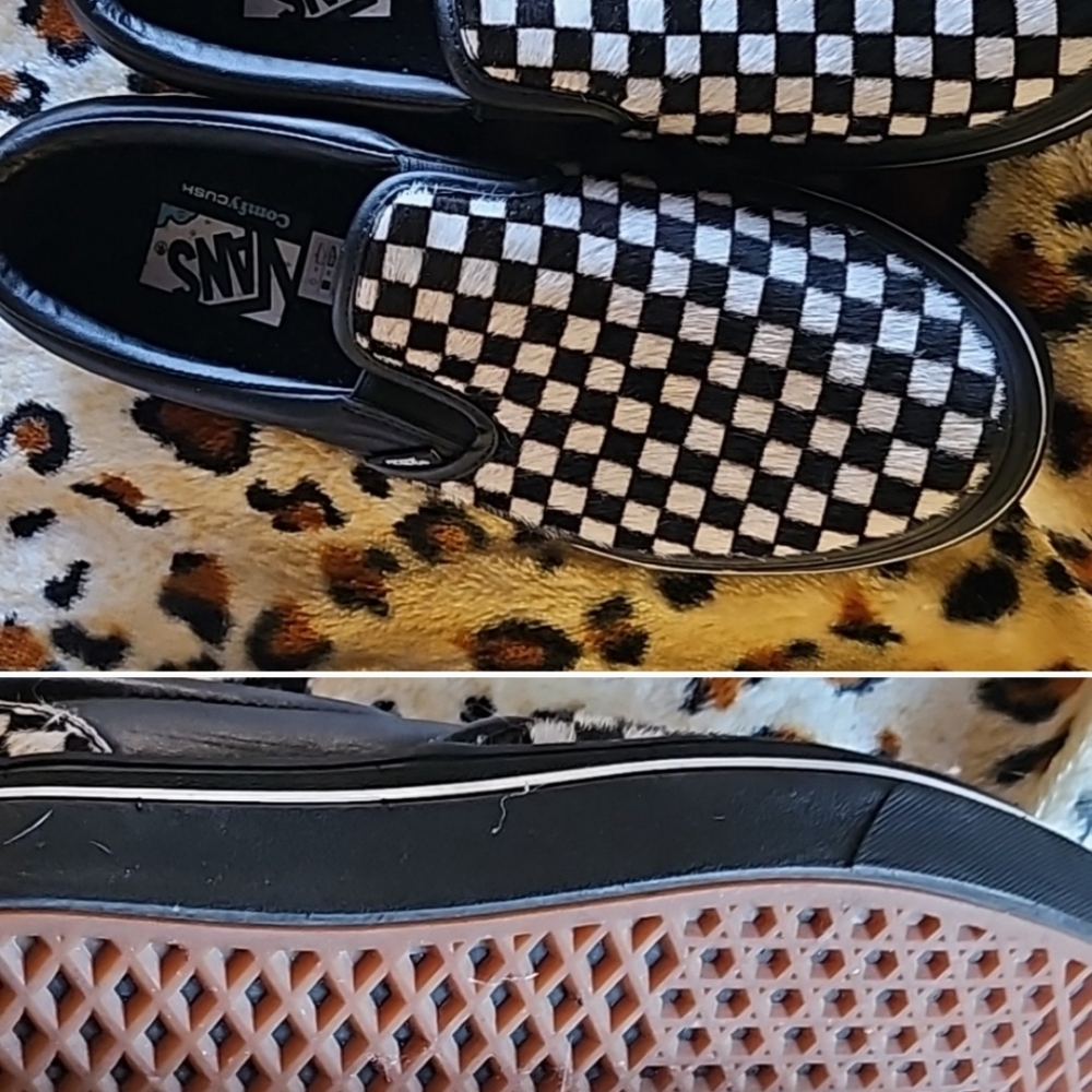 COPY - Men’s checkered vans. Size 8.5